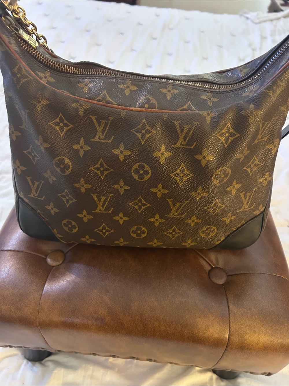 Vintage Louis Vuitton Boulogne 30 Reworked - Picture 2 of 13